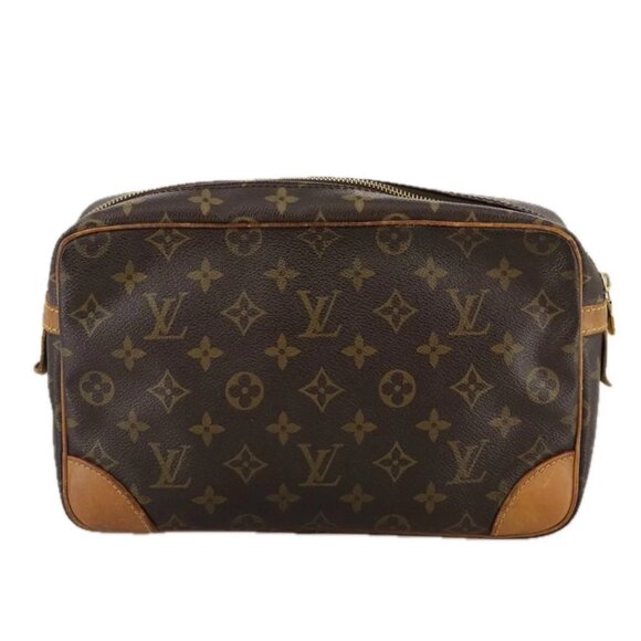 LOUIS VUITTON Monogram Compiegne 28 Clutch Bag M51845 LV Auth 106986 - Picture 2 of 16